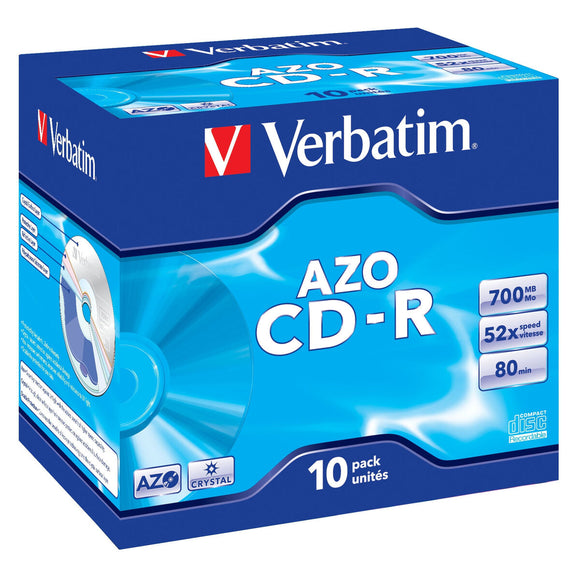 CD-R Verbatim CD-R AZO Crystal 700 MB (10 Units)