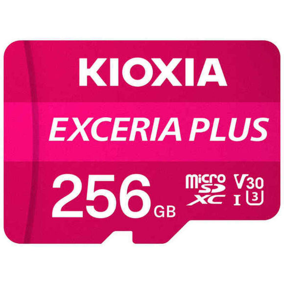 Micro SD Memory Card with Adaptor Kioxia Exceria Plus Pink Class 10 UHS-I U3