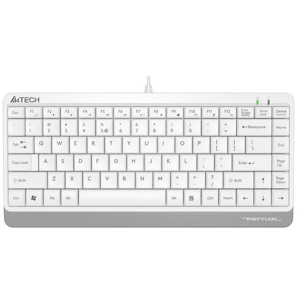 Keyboard A4 Tech A4TKLA47119 QWERTY White English