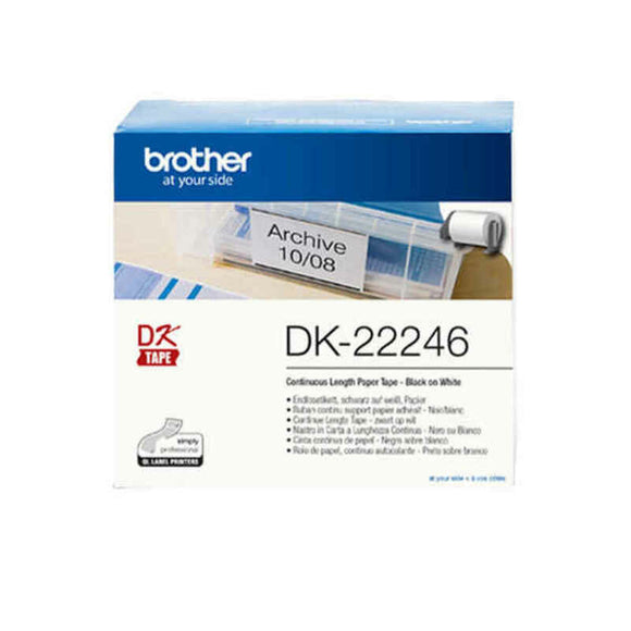 Printer Labels Brother DK22246 White Black