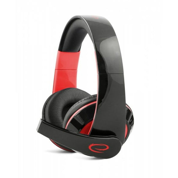 Headphones with Microphone Esperanza EGH300R Black Red