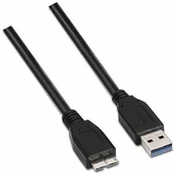 USB 3.0 A to Micro USB B Cable NANOCABLE 10.01.1102-BK Black 2 m