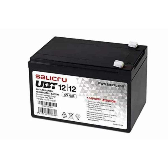 Battery for Uninterruptible Power Supply System UPS Salicru UBT 12/12 12 ah 12 v 12 Ah 12 V
