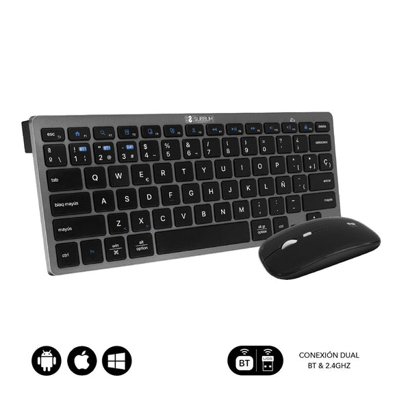 Keyboard Subblim SUBKBC-OCO020 Grey
