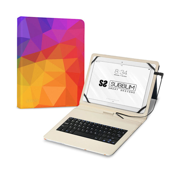 Bluetooth Keyboard with Support for Tablet Subblim SUBKT1-USB053 Spanish Qwerty Multicolour Spanish
