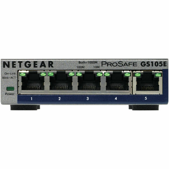 Desktop Switch Netgear GS105E-200PES 5P Gigabit RJ45