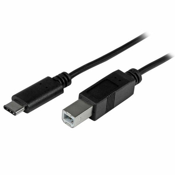 USB C to USB B Cable Startech USB2CB2M Black 2 m