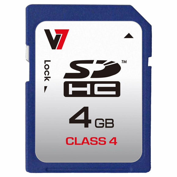 SD Memory Card V7 VASDH4GCL4R-2E 4 GB