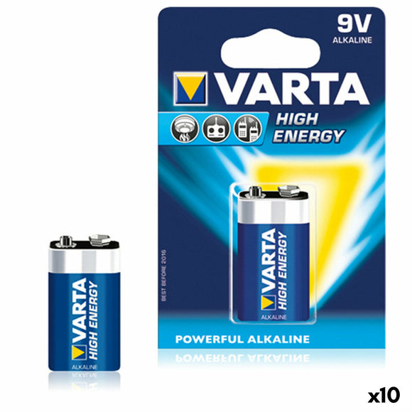 Battery Varta 6LR61 9V 9 V 580 mAh 1,5 V (10 Units)