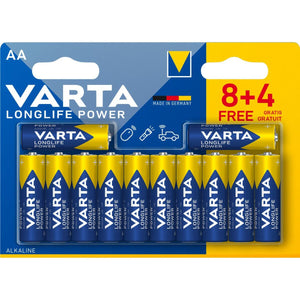 Alkaline Batteries Varta Longlife Power AA 1,5 V (12 Units)