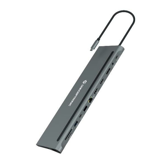USB Hub Conceptronic 110518707101 Grey 100 W (1 Unit)
