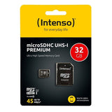 Micro SD Memory Card with Adaptor INTENSO 34234 UHS-I Premium Black
