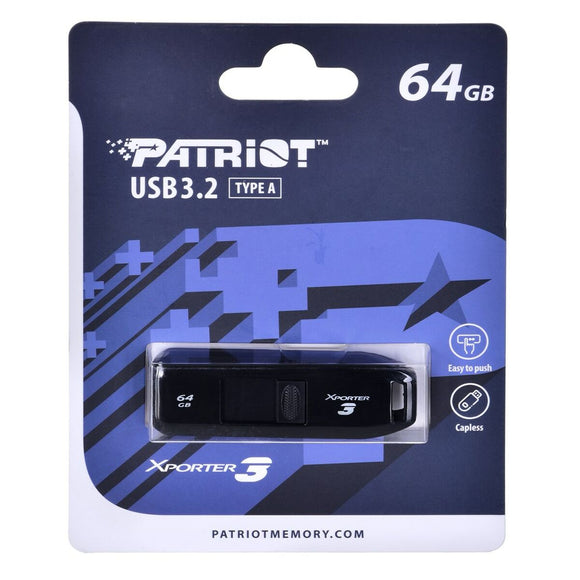 USB stick Patriot Memory Xporter 3 Black 64 GB