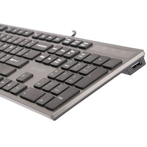 Keyboard A4 Tech KV-300H QWERTY Black Grey Monochrome Black/Grey