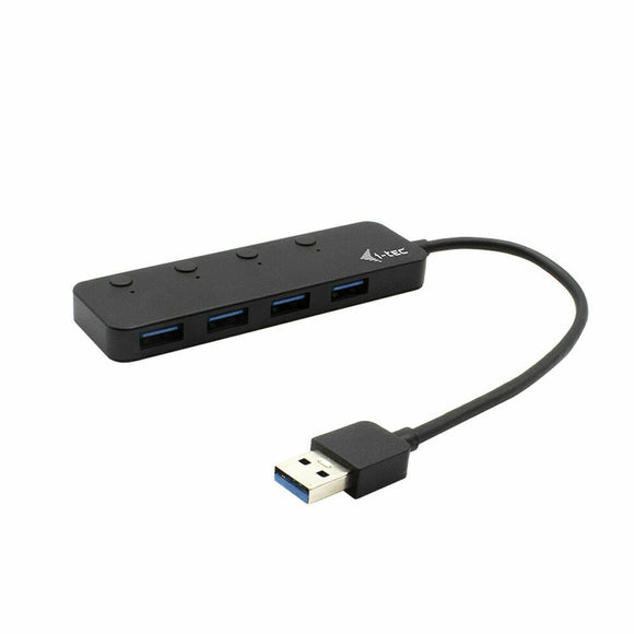 4-Port USB Hub i-Tec U3CHARGEHUB4 Black