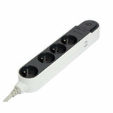 4-socket plugboard with power switch Chacon