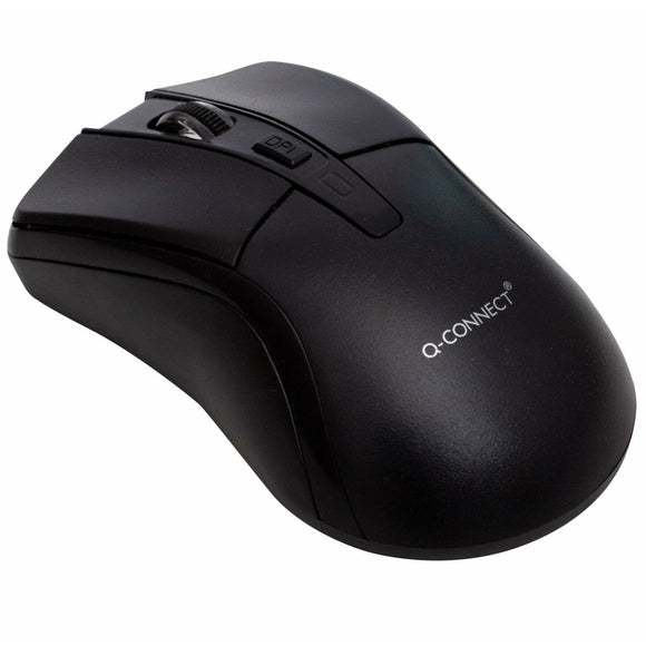Optical Wireless Mouse Q-Connect KF16196 Black 1000 dpi
