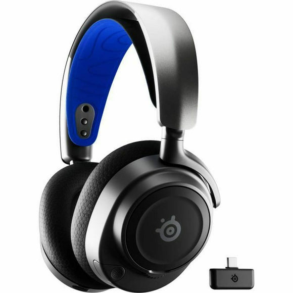 Gaming Headset with Microphone SteelSeries 61559 Blue Black