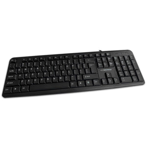 Keyboard Esperanza EK139 Black Monochrome Polish QWERTY