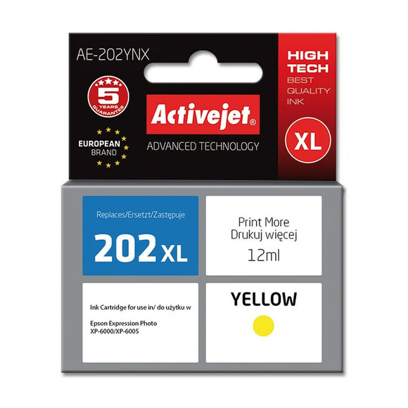 Original Ink Cartridge Activejet AE-202YNX Yellow