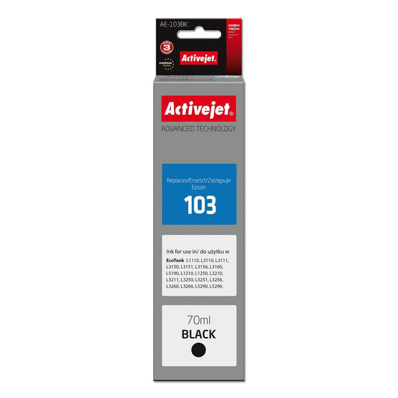 Original Ink Cartridge Activejet AE-103Bk Black