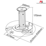 Ceiling Mount for Projectors MacLean MC-515 80 - 170 mm