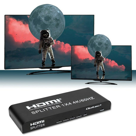 HDMI switch Qoltec 51799 Black