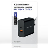 Wall Charger Qoltec 52380 Black 65 W (1 Unit)