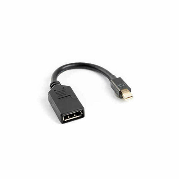 Mini DisplayPort to DisplayPort Cable Lanberg AD-0003-BK Black 12 cm