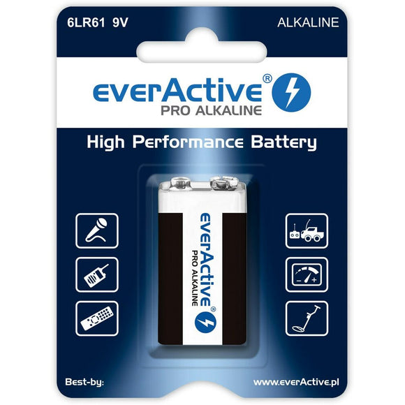 Batteries EverActive 6LR61 9V R9* 9 V (1 Unit)