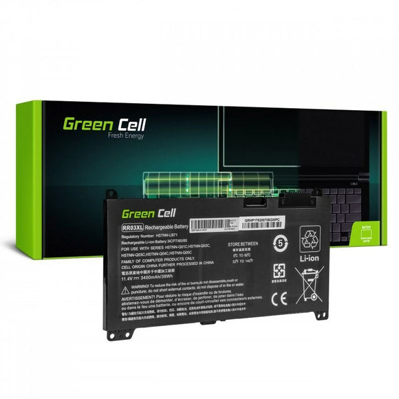 Laptop Battery Green Cell HP183 Black 3400 mAh