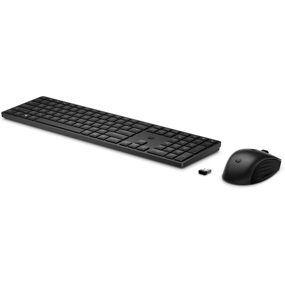 Keyboard and Wireless Mouse HP 4R009AA#ABE Spanish Qwerty Black
