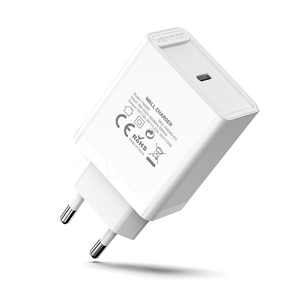 Wall Charger Vention FADW0-EU 20 W White