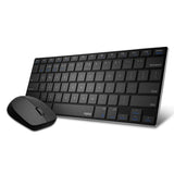 Keyboard and Wireless Mouse Rapoo 00192077 Black Black/Silver
