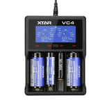 Battery charger Xtar VC4 Batteries x 4