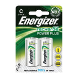 Rechargeable Batteries Energizer ENRC2500P2 C HR14 2500 mAh