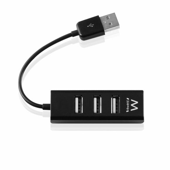 USB Hub Ewent EW1123 Black