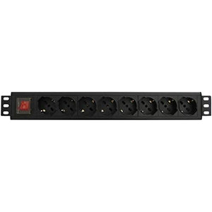 Schuko 8 Way Multi-socket Adapter WP WPN-PDU-G01-08 Black