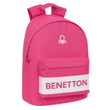 Laptop Backpack Benetton  benetton  Fuchsia (31 x 41 x 16 cm)