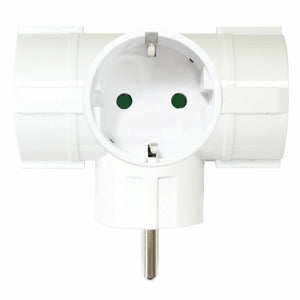 Plug Adapter Silver Electronics 9153 3500W White 220 V