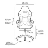 Gaming Chair EDM White Black