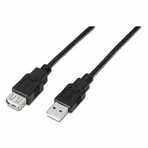 Extension Lead TooQ FS20200M-B 1,8 m USB