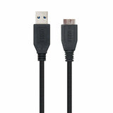 USB 3.0 A to Micro USB B Cable NANOCABLE 10.01.1102-BK Black 2 m