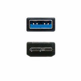 USB 3.0 A to Micro USB B Cable NANOCABLE 10.01.1102-BK Black 2 m