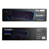 Keyboard and Wireless Mouse ELBE PTR-101 Black
