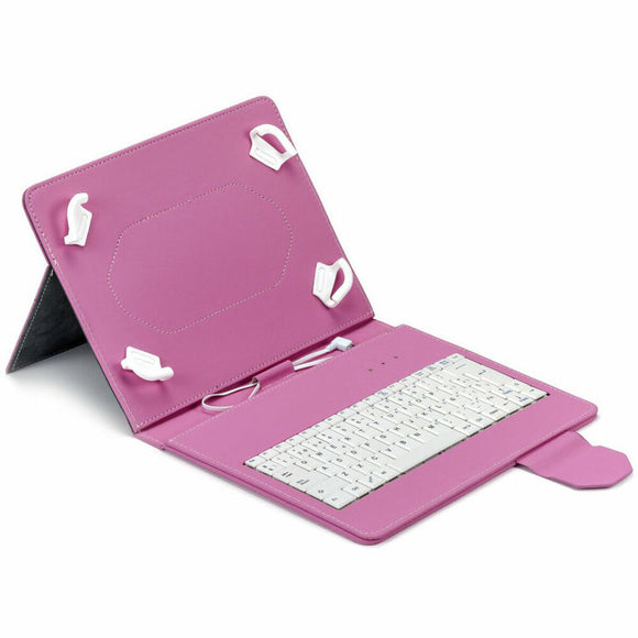 Bluetooth Keyboard with Support for Tablet Maillon Technologique MTKEYUSBPINK 9,7