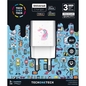 Wall Charger Tech One Tech TEC2501 White (1 Unit)