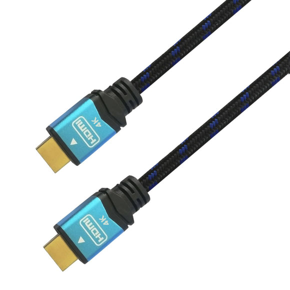 HDMI Cable Aisens A120-0356 1 m Black/Blue 4K Ultra HD