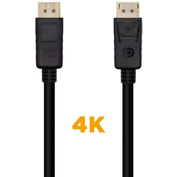 DisplayPort Cable Aisens A124-0388 Black 10 m