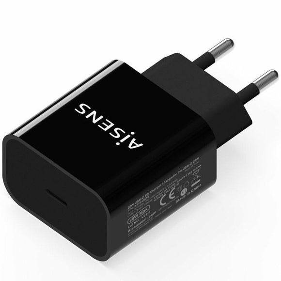 Wall Charger Aisens A110-0538 Black 20 W (1 Unit)